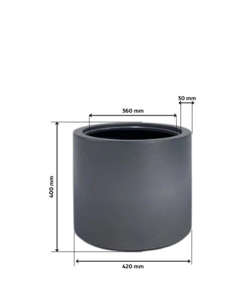 Nowoczesna donica Cavo 40 cm